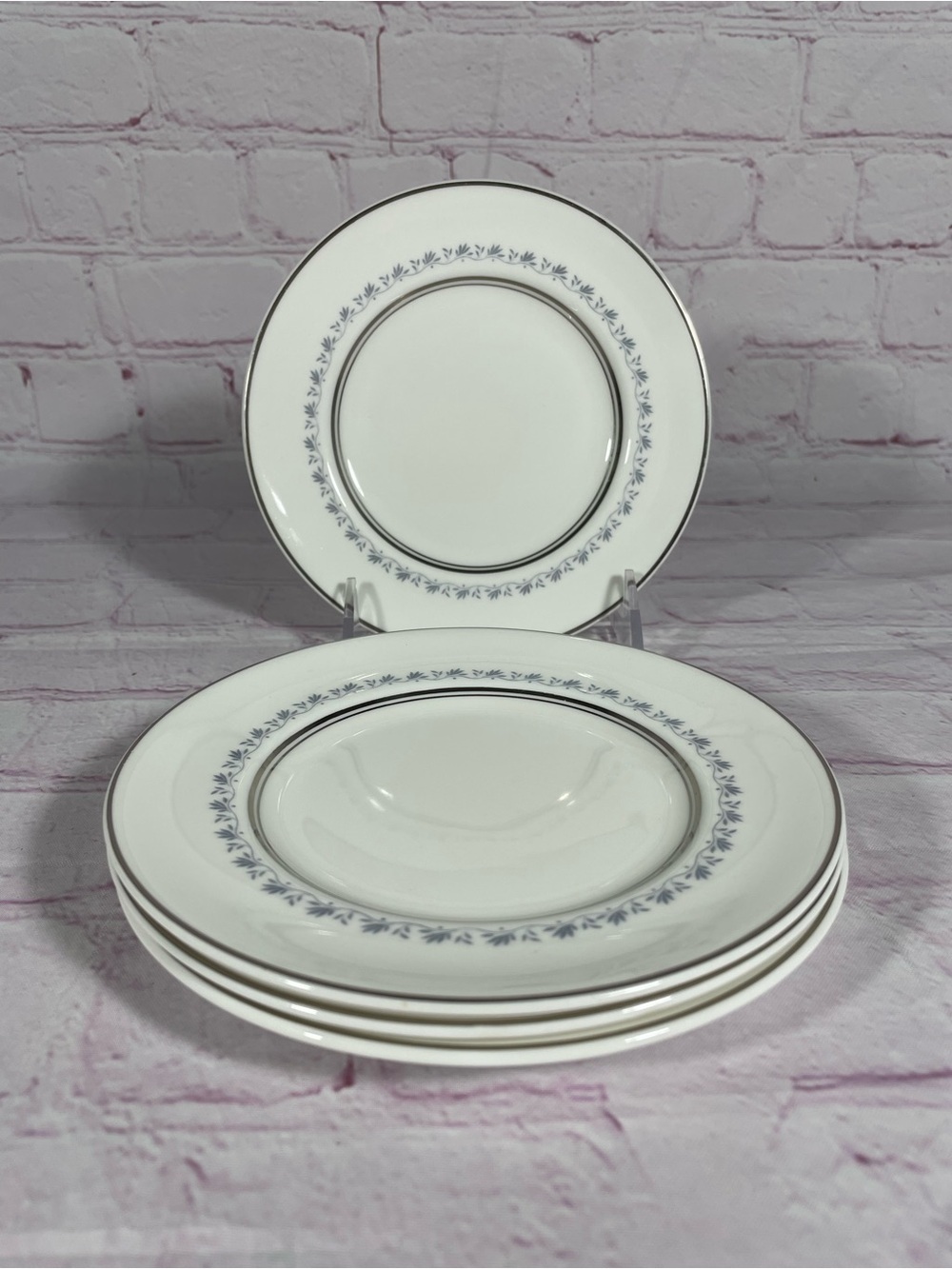 Vintage Royal Doulton Tiara Bone China Bread and Butter Plates Set of 4 England